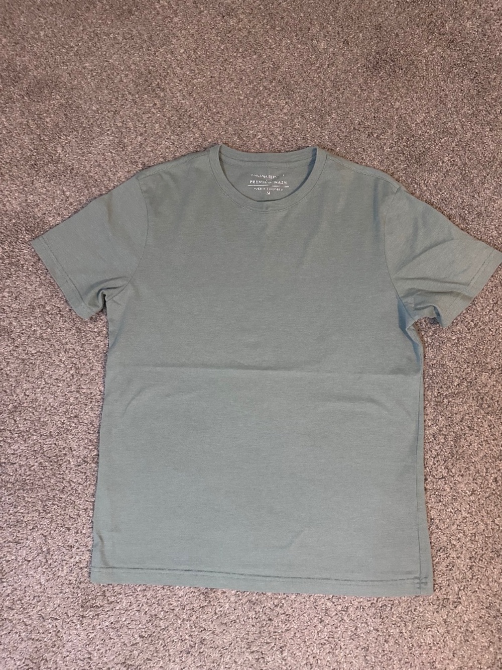 Banana Republic Mens Medium Premium Wash Light Green T Shirt